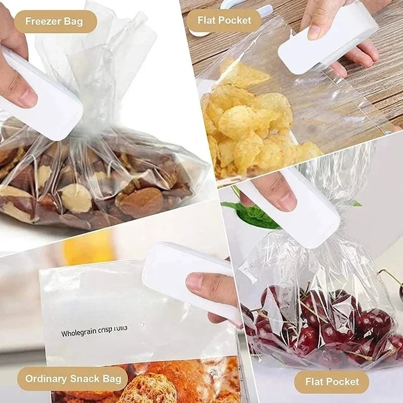 Mini Portable Heat Bag Sealer – Handheld Food Bag Sealing Machine Food Bag Sealer Zpaxo