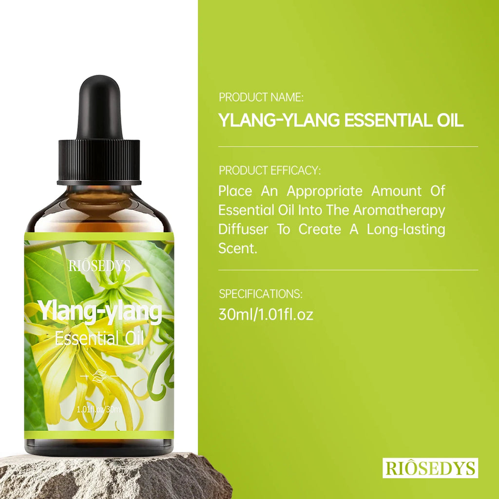 YLANG Essential Oil Natural Fragrance Suitable Body Massage Zpaxo