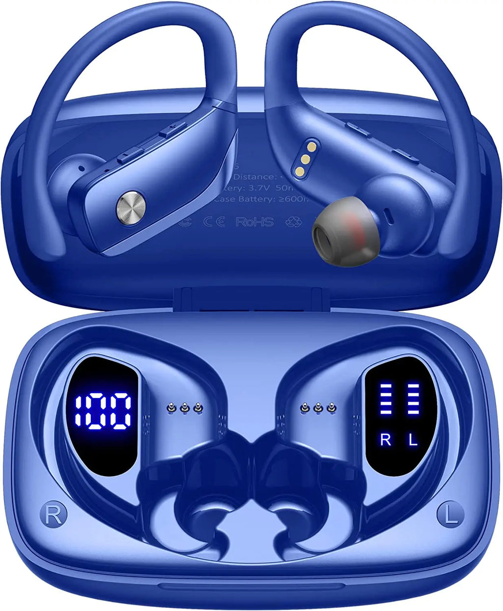 Ear Buds Wireless Earbuds Bluetooth Headphones 80H Playtime LED