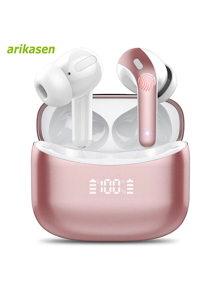 Wireless Bluetooth Earbuds Headphones 52 Hrs Playtime IPX7 Waterproof