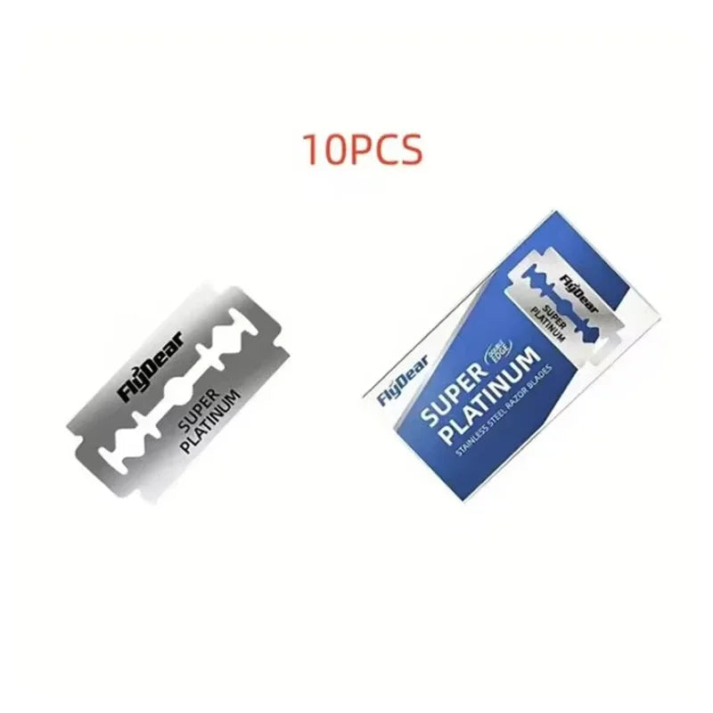 Double Edge Safety Razor Blades – Stainless Steel 10–100 Pack Safety Razor Blades Zpaxo 115-10Blades
