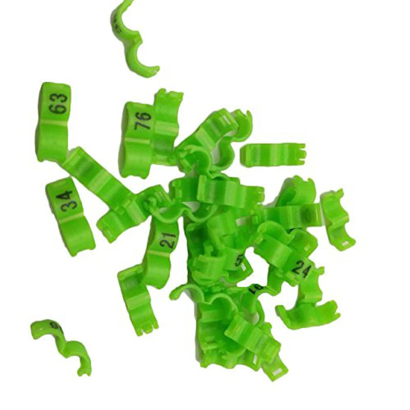 Inner 2 7 3 4 5 Canary Clip Ring Bird Pigeon Parrot Leg Rings Small Zpaxo green 5mm