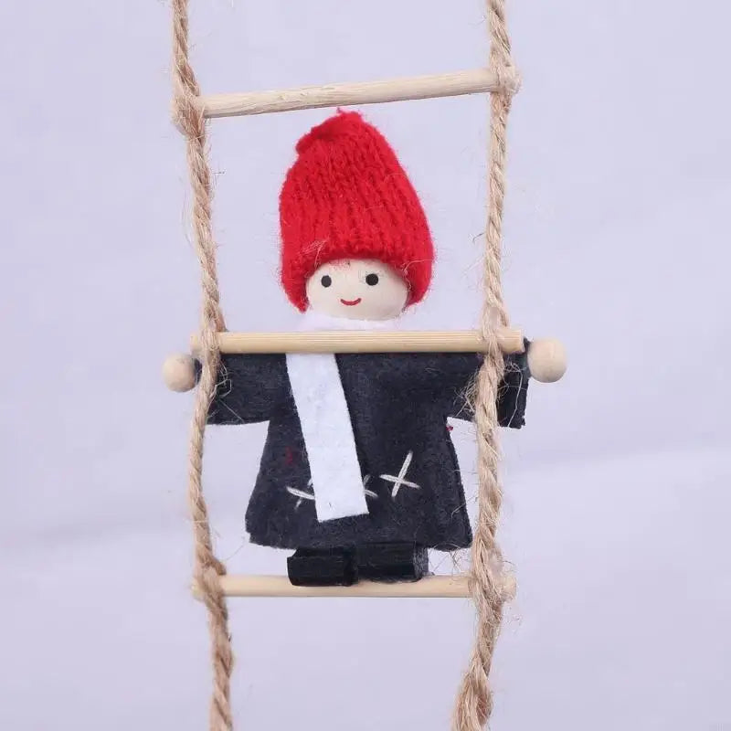 Christmas Elf Climbing Rope Decorations Festival Staircase Hanging