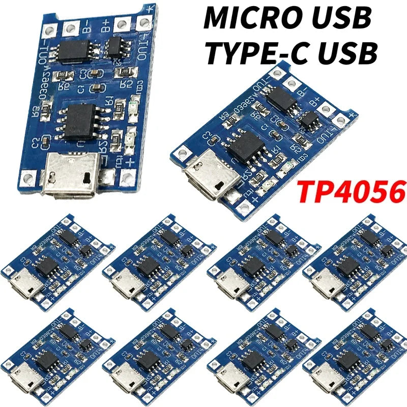 TP4056 5V 1A Type-c Mini USB Micro 18650 Lithium Battery Charger