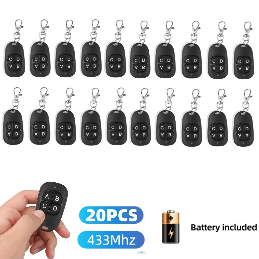 5- 433MHz Remote Control Universal Garage 4 Buttons Duplicator Zpaxo 20pcs