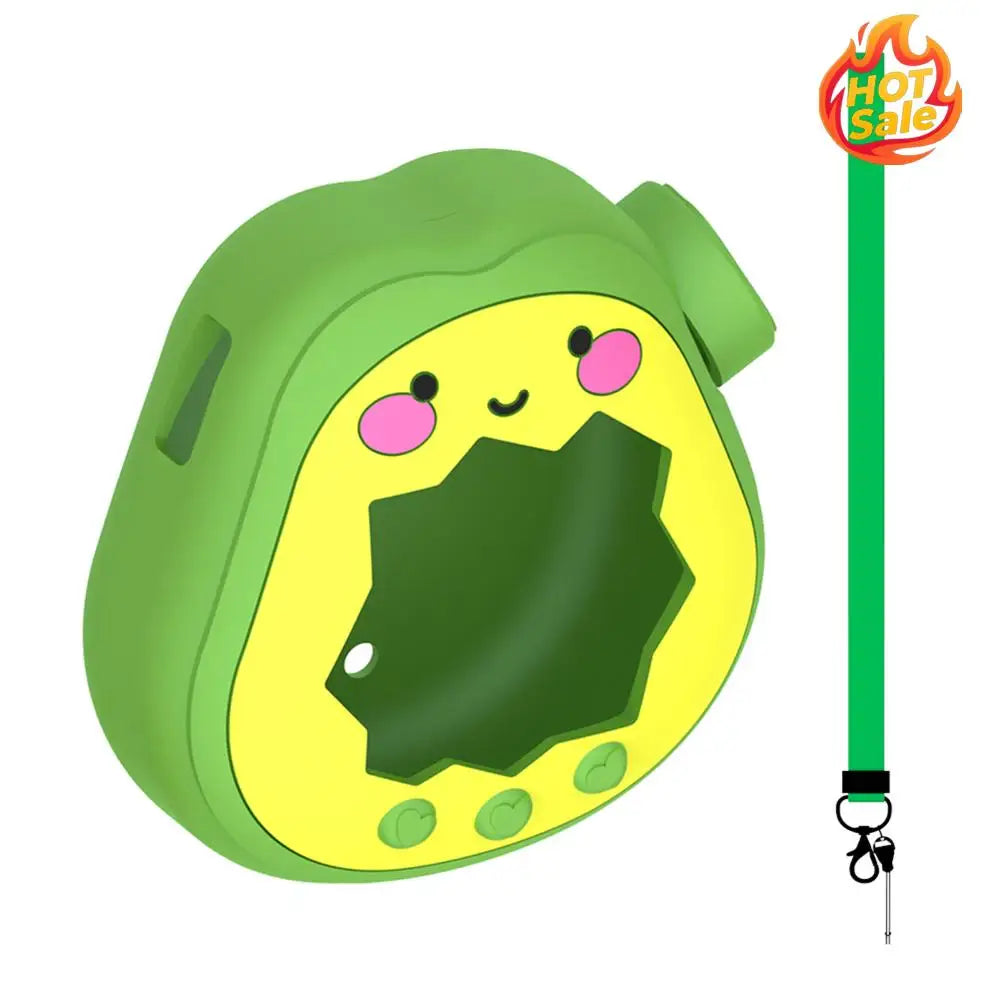 For Tamagotchi Paradise Electronic Pets Game Protective Cover with Rotating Knob Cap Soft Silicone Decorative Cover Shockproof Zpaxo