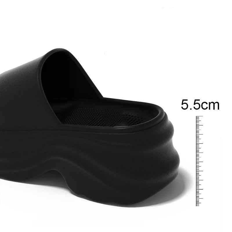 Women's EVA Platform Slippers Women Thick Sole Non Slip Beach Slides