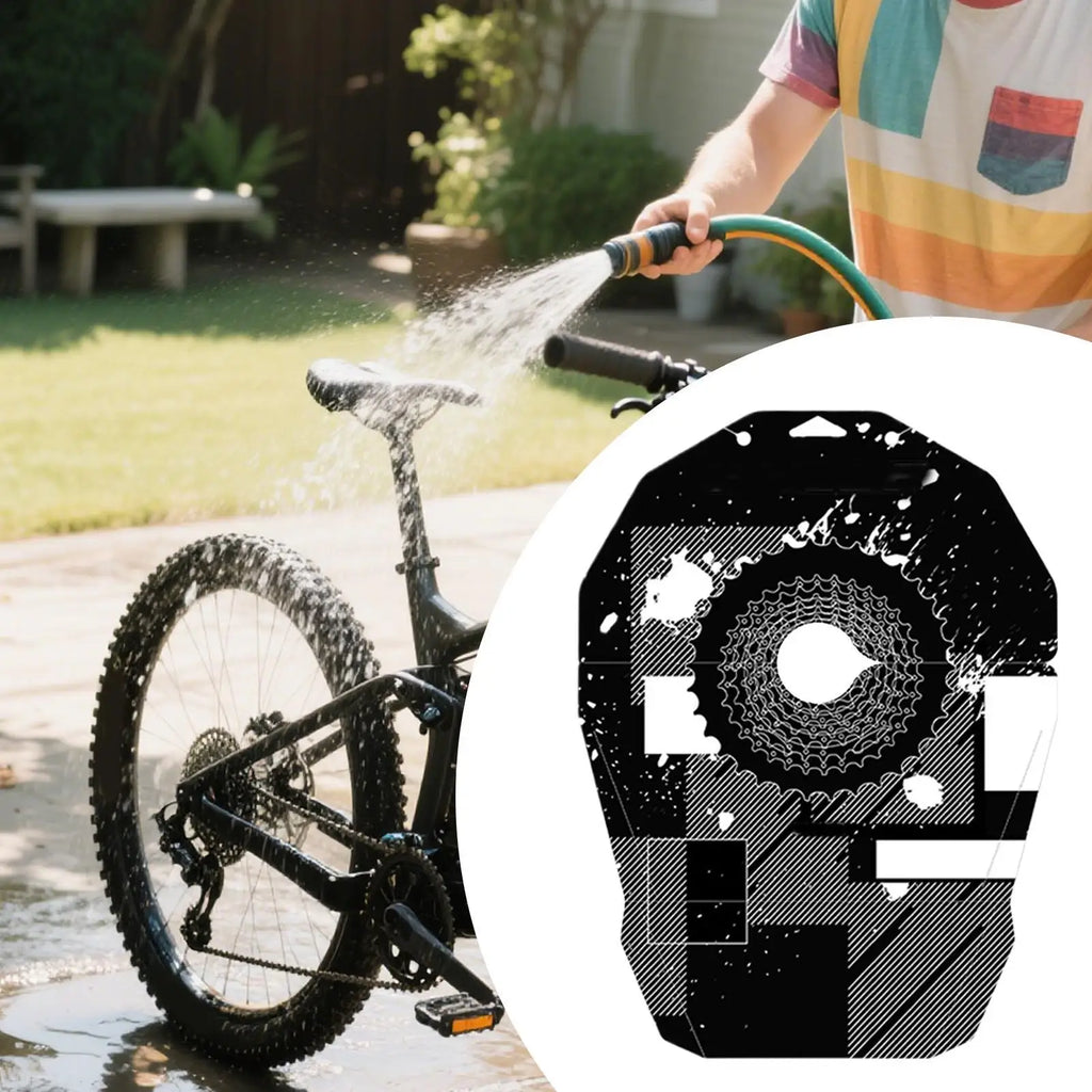 Cycle Wash Cover Protective Bike Brake Disc Cover Lightweight Waterproof Easy-To-Clean Protector for Oil Stain Prevention Zpaxo Default Title