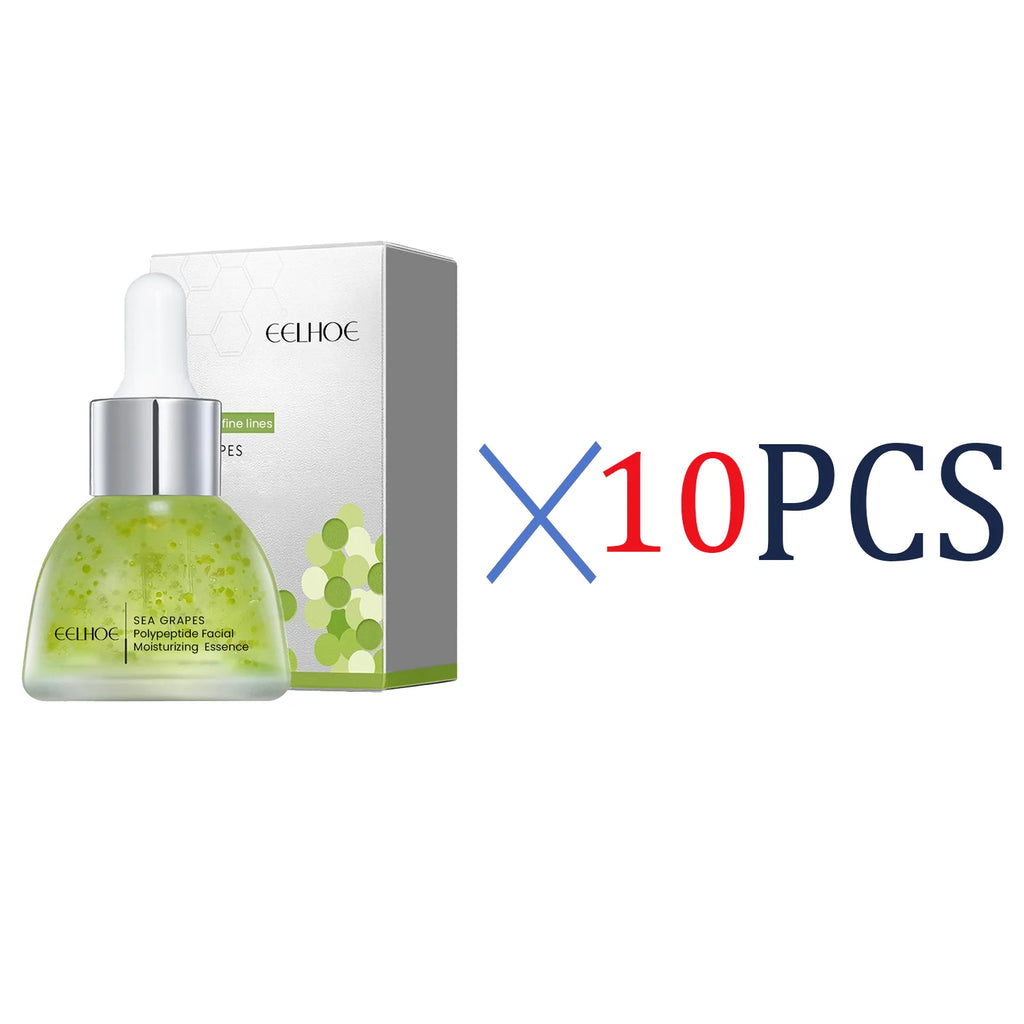 EELHOE Sea Grapes Polypeptide Facial Moisturizing Essence Improve Collagen Antioxidants Deeply Moisturize Your Dry Skin 35ml Zpaxo 10 Pcs