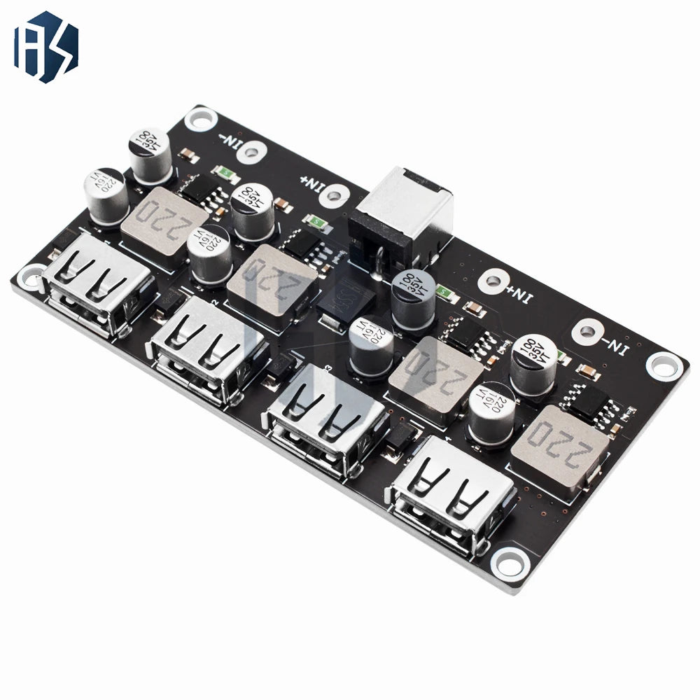 USB QC3.0 QC2.0 DC-DC Buck Converter Charging Step Down Module 6-32V 9V 12V 24V to Fast Quick Charger Circuit Board 3V 5V 12V Zpaxo