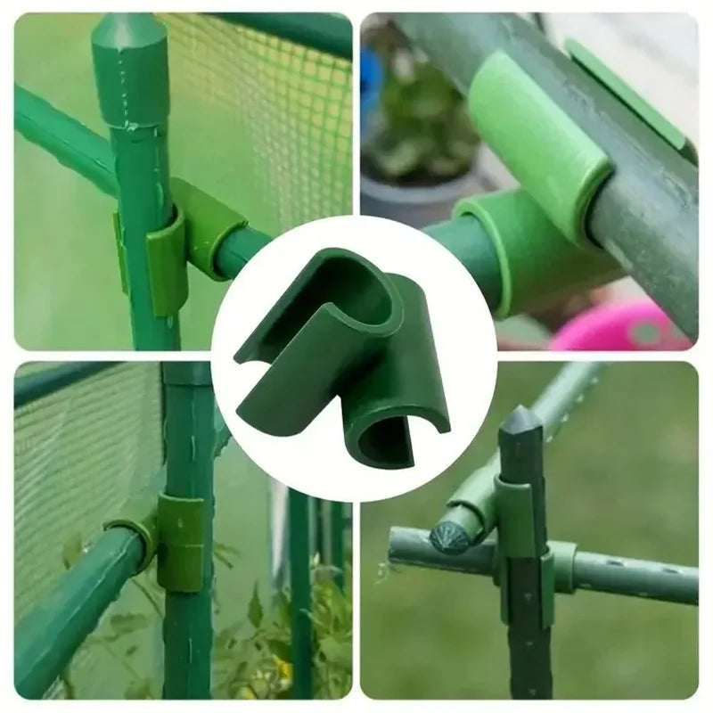 Plant Support Universal Plastic Clips Fixed Connector Pillars