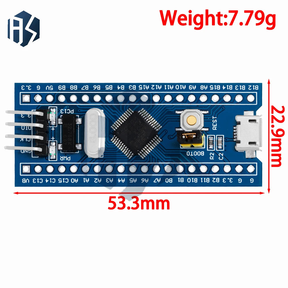 STM32F030C8T6 ARM Cortex-M0 Development Board Compact Minimum System Zpaxo