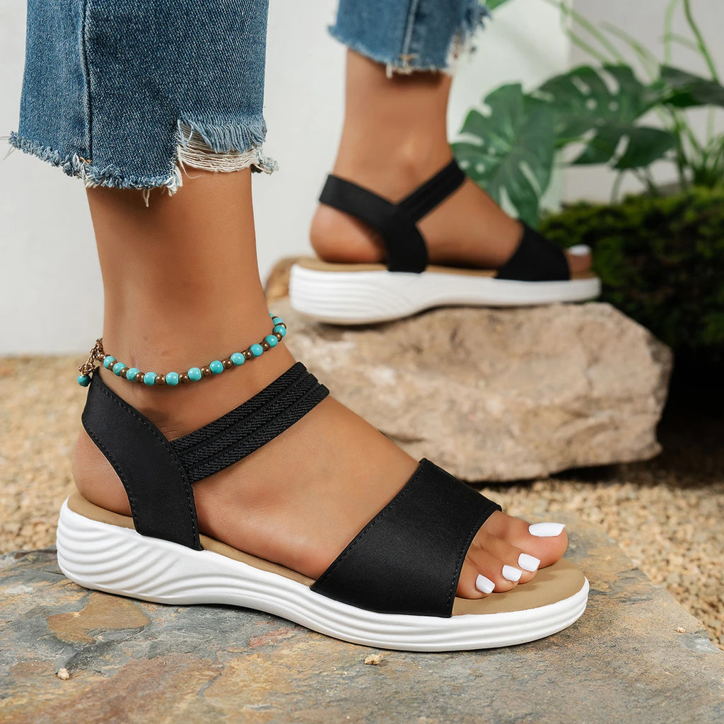 Summer Women Sandals 2025 New Platform Sandals Women Trend Open Toe Wedge Shoes Ladies Lightweight Casual Shoes Zapatillas Muje Zpaxo