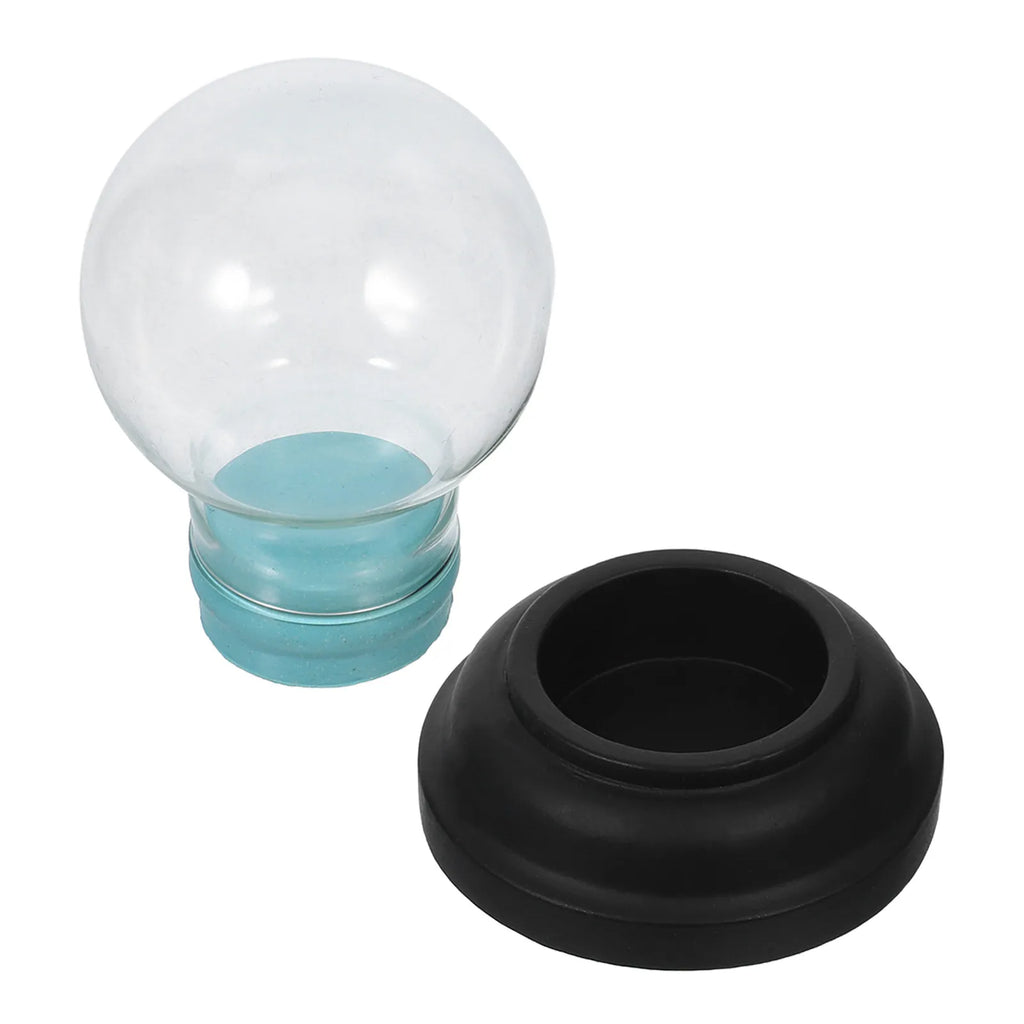 Fillable Clear Glass Snow Globe Shell Thickened Transparent Dome Jar