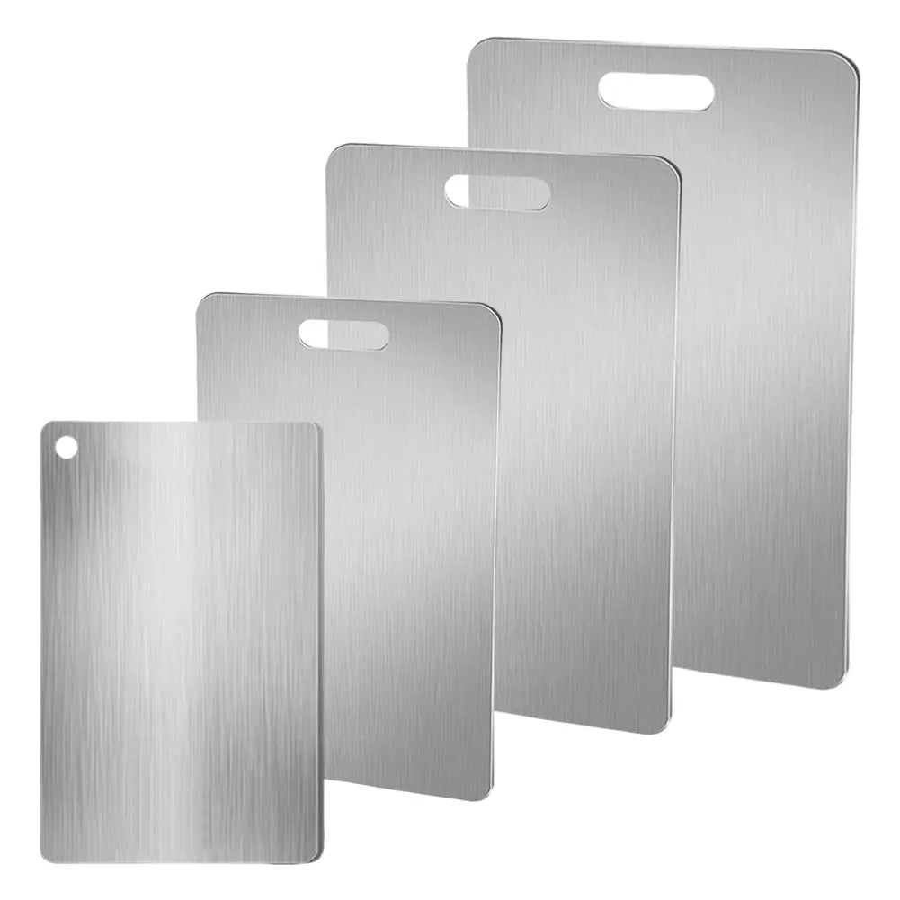 Stainless Steel Cutting Board Double Sided Chopping Easy Clean
