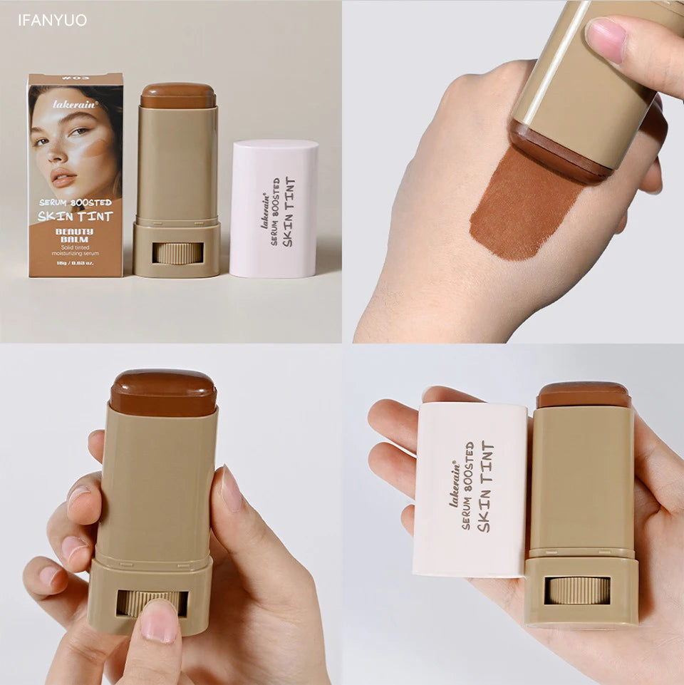 Foundation Stick Balm Skin Bronze Tint Eraser Smooth Plumper