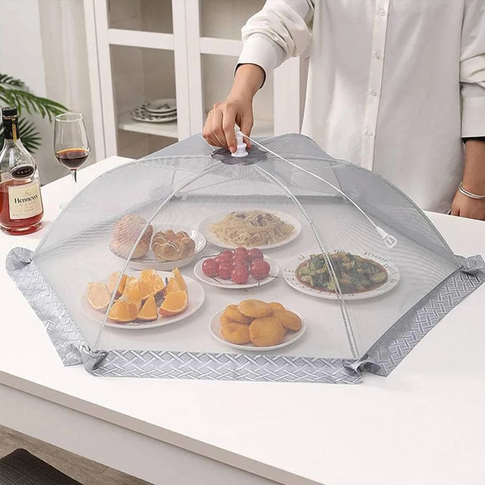 Foldable Food Cover Tent Reusable Collapsible Dining Table Mesh Cover Food Net Home BBQ Outdoors Picnic Accessories Zpaxo
