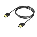 OD3.2 Ultra Soft & Thin HDMI To Mini HDMI Cord Supports High Speed 4K@60Hz 18gbps 2160p 1080p Extreme Slim & Flexible HDMI Wire Zpaxo Black 0.5m