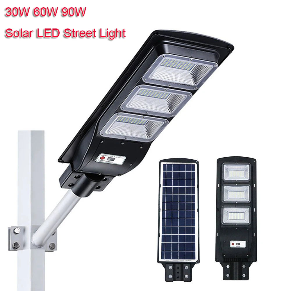 90W Solar Street Light PIR Motion Sensor Waterproof IP66 Wall Lamp Zpaxo