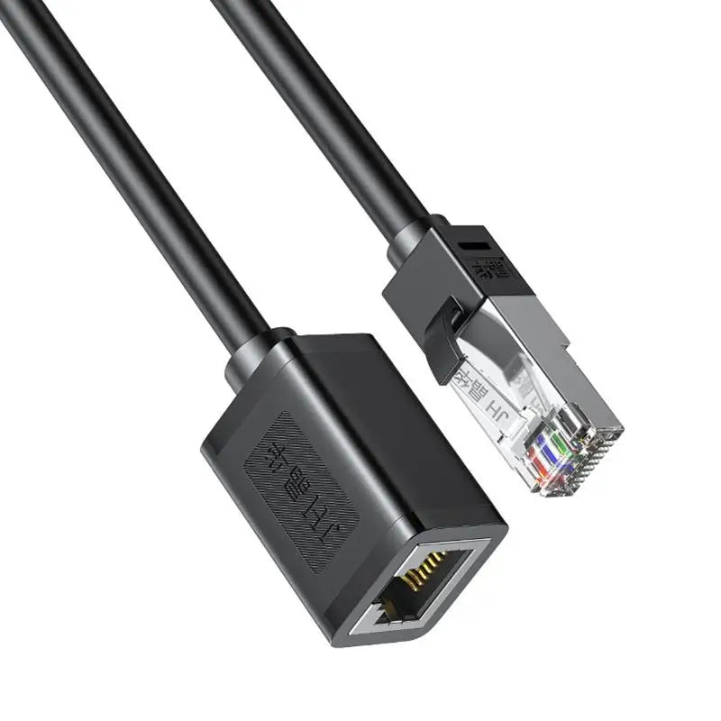 652F Cat6 Rj45 Cable Extension Adapter Cord Double Shielded Stable Transfer Zpaxo