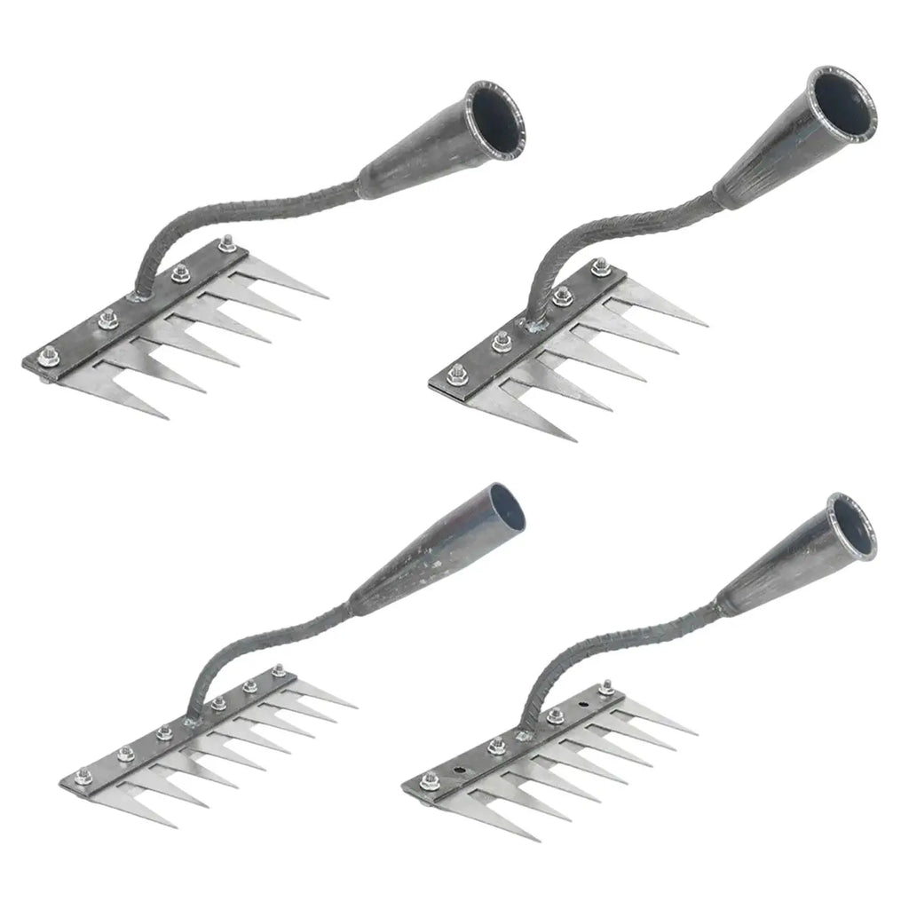 Garden Weeding Rake Sturdy Efficient Metal Practical Convenient Heavy Duty for Yard Cultivating Gardening Landscapers Homeowners Zpaxo