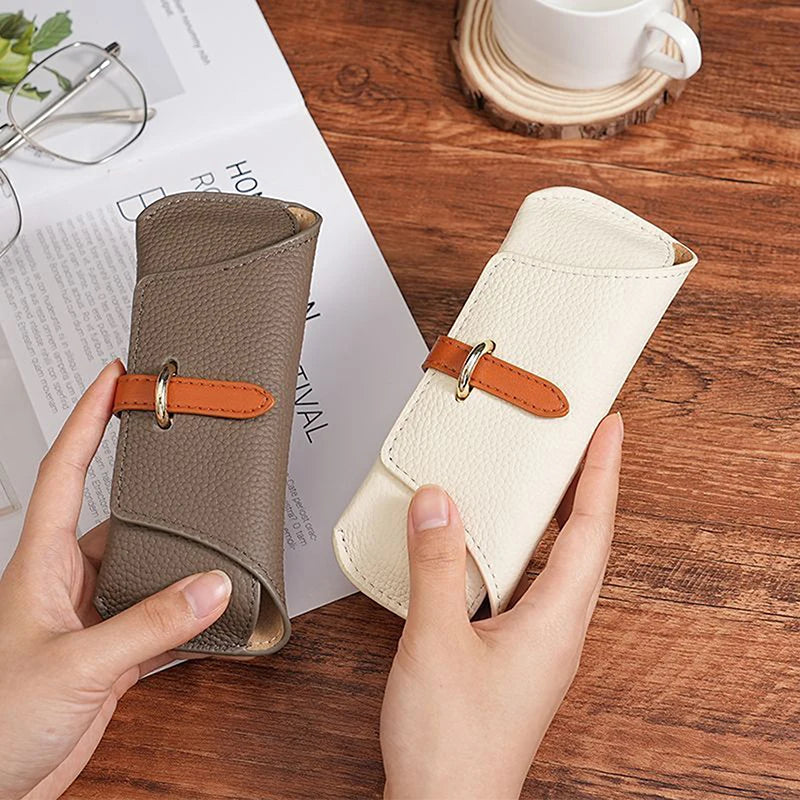 PU Leather Soft Shell Glasses Case – Unisex Eyeglass Pouch