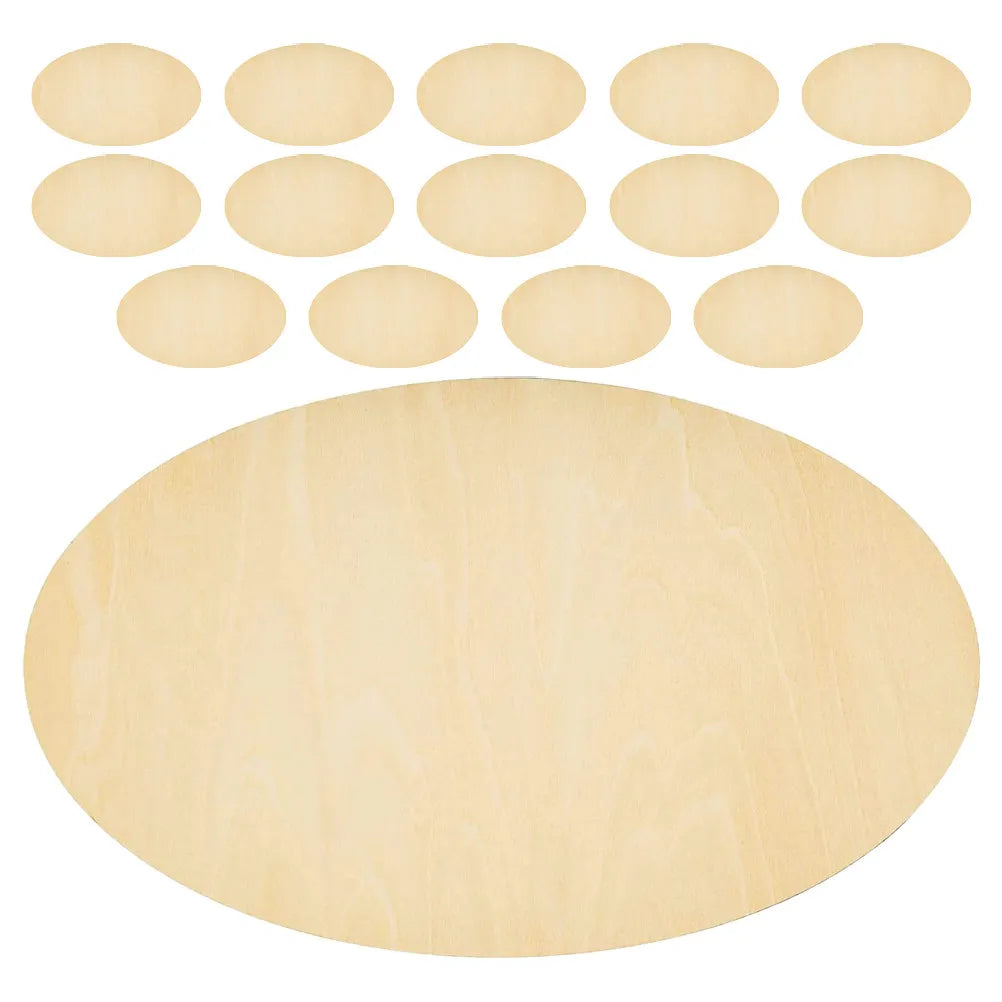 Boxwood Oval Unfinished Wood Slices Craft Cutouts DIY Painting