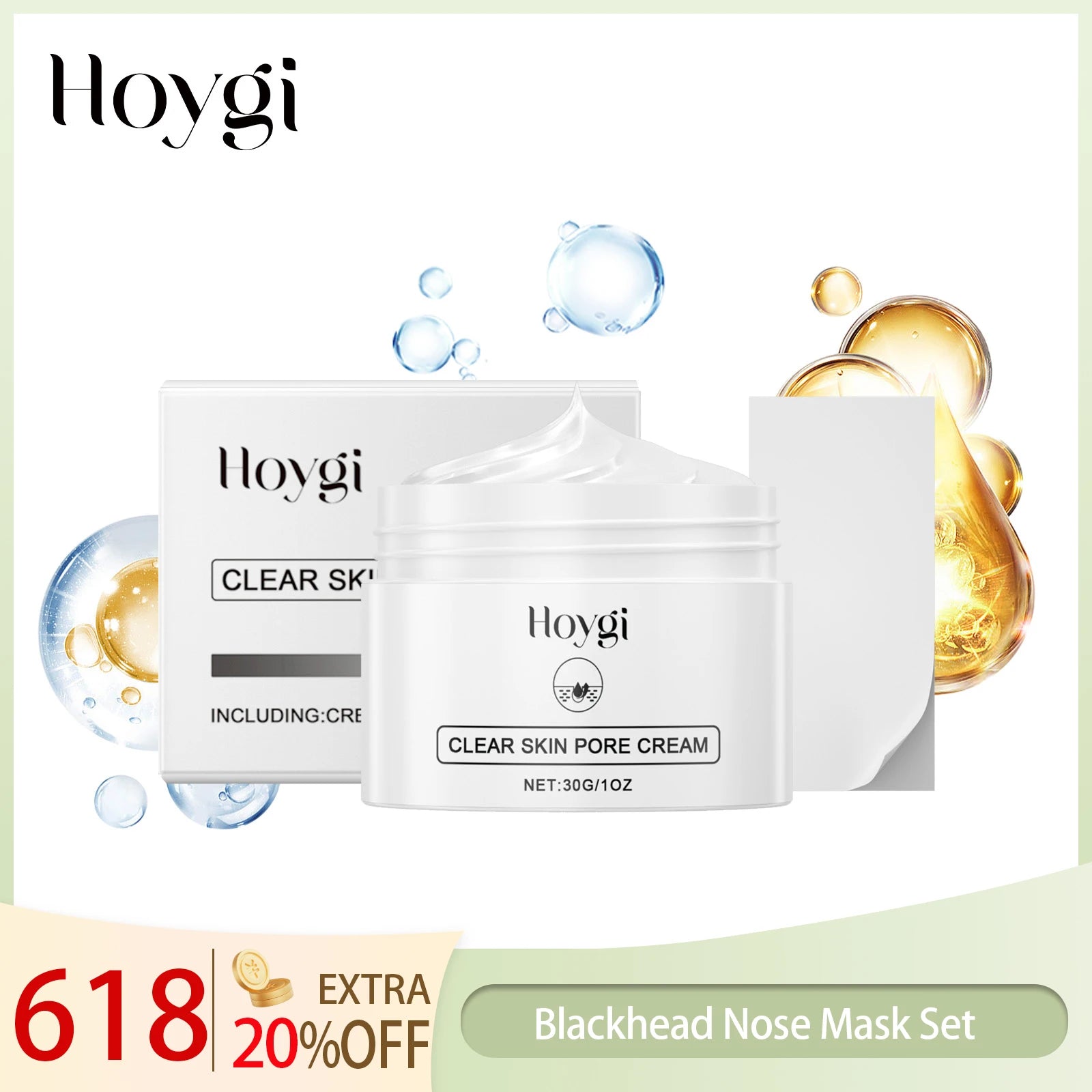 Hoygi Blackhead Remover Nose Strips Kit Deep Cleansing Pore Minimizing Gentle Non-Irritating Fast Absorbing All Skin Types Zpaxo