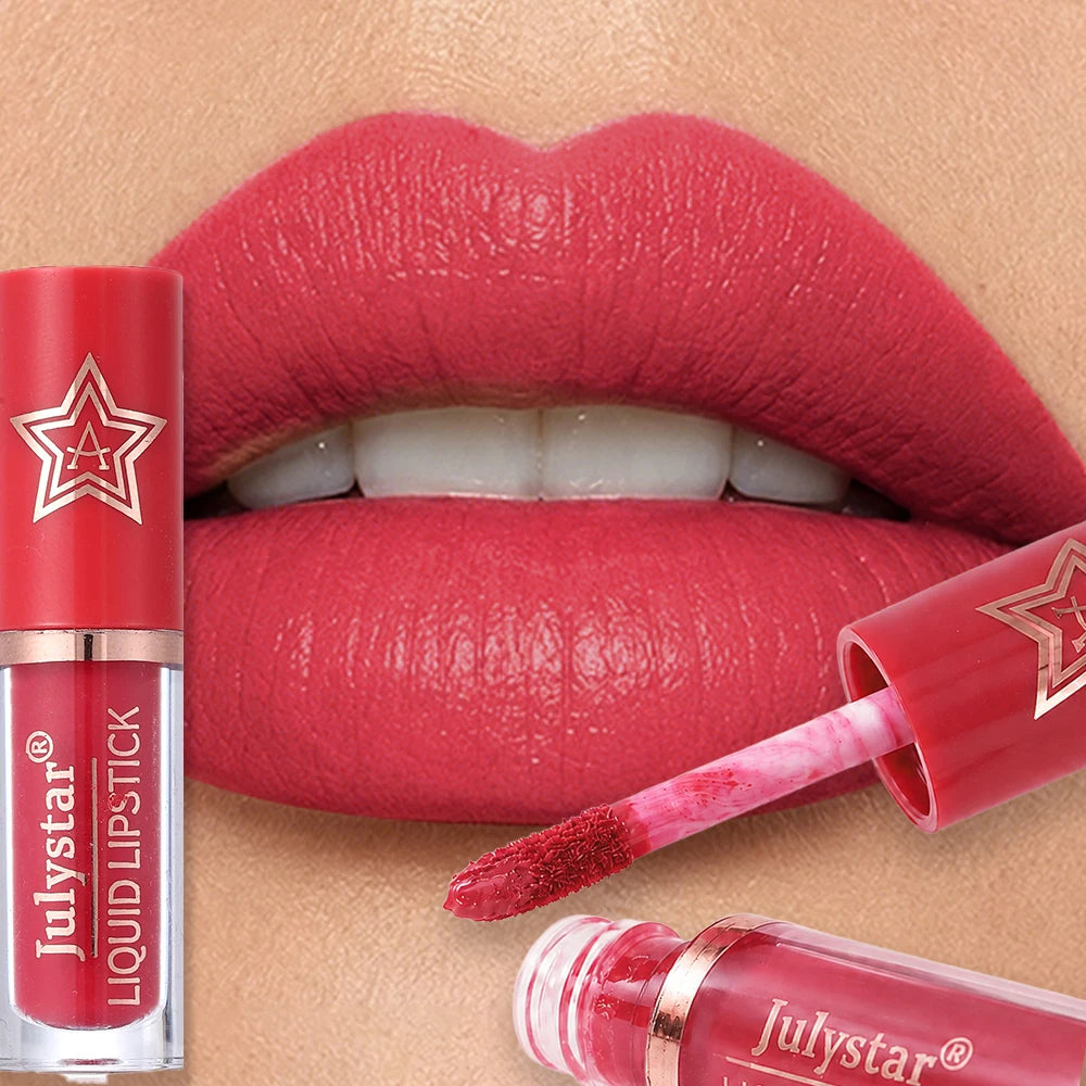 Silky Matte Lip Lacquer Long-Wear Non-Drying Lip Gloss Natural Contour Kiss-Proof Non-Transfer Daily Lip Glaze Beauty Cosmetics Zpaxo