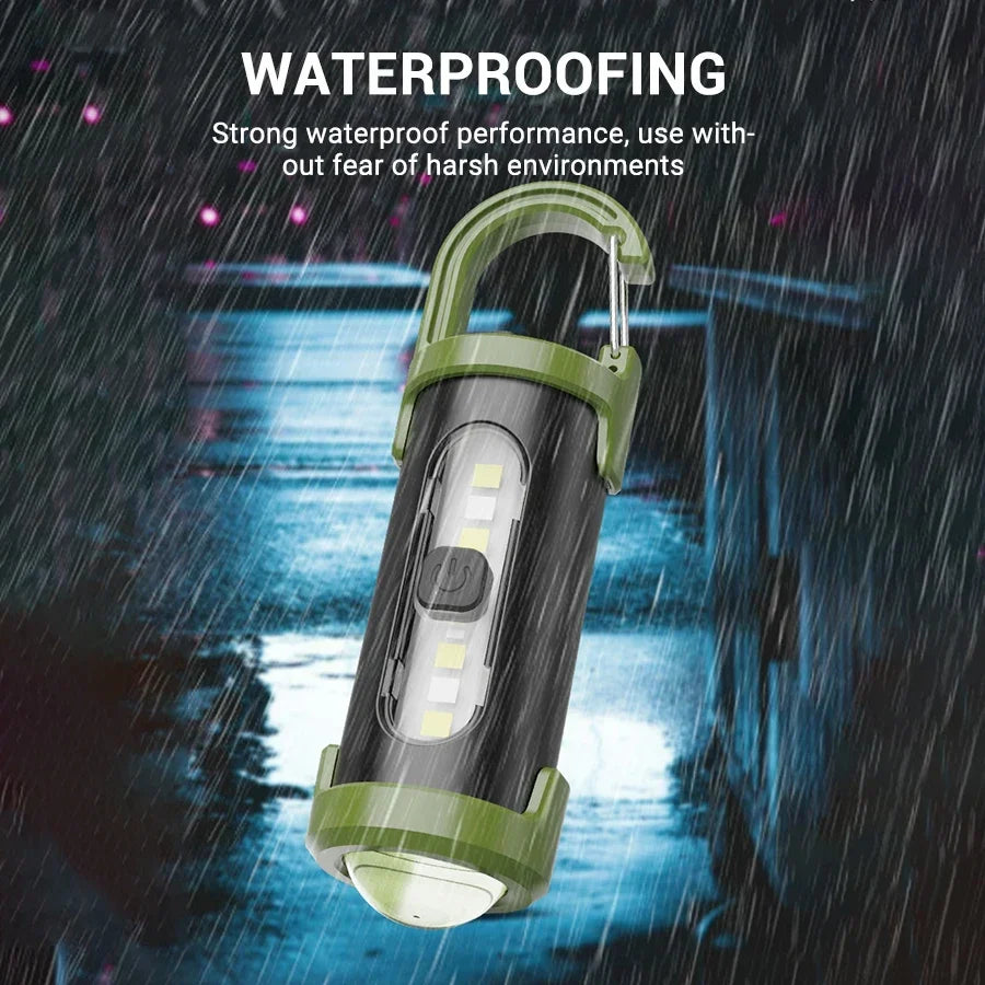 Mini USB Rechargeable LED Keychain Flashlight – Waterproof Torch LED Keychain Flashlight Zpaxo