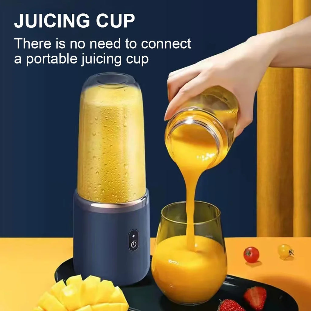 USB Personal Mini Juicer Cup Handheld Travel Blender Portable Single Double Cup for Water Bottles Zpaxo