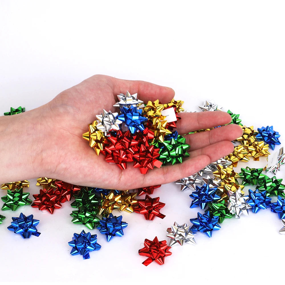 Star Ribbon Bows 30/60pcs – Gift Wrapping & Party Decoration