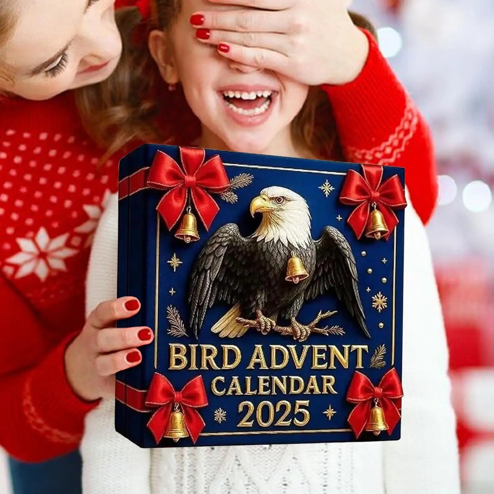 Bird Christmas Advent Calendar 24 Days 2D Acrylic Pendant Countdown