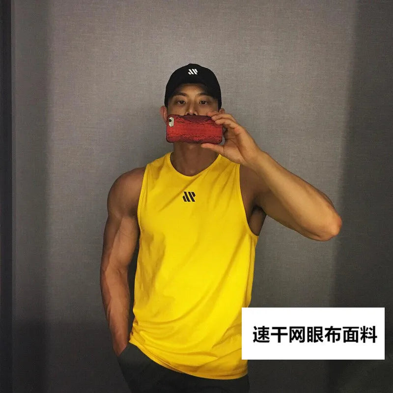 Men's Gym Tank Top – Sleeveless Bodybuilding Stringer Vest