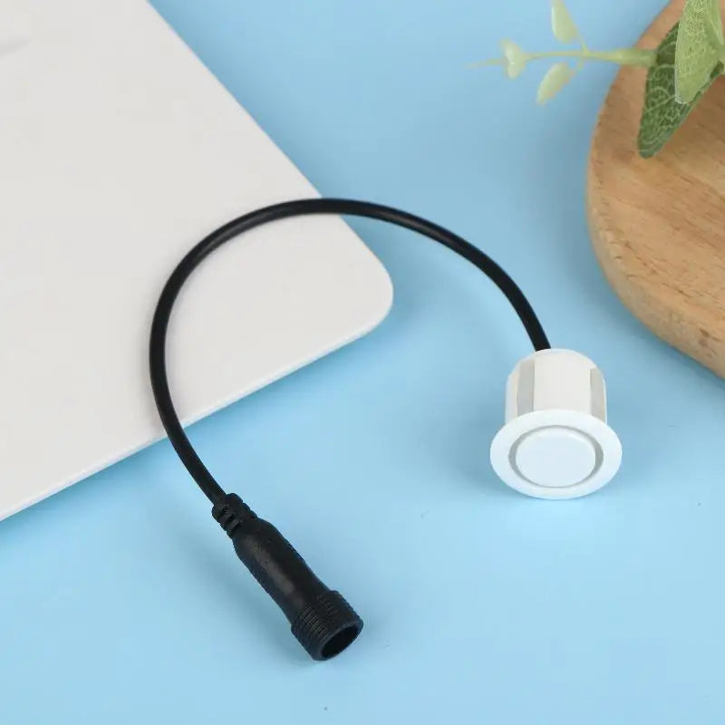 CM1PCS Car Parking Sensor Waterproof Reversing Radar Probe Upgrade Zpaxo White