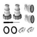 Hose Adapter with Collar Drain Plug Connector Replacement Pumps Connection Adapter Outdoor Hot Tub Accessories for Intex Fit ARU Zpaxo Suit B