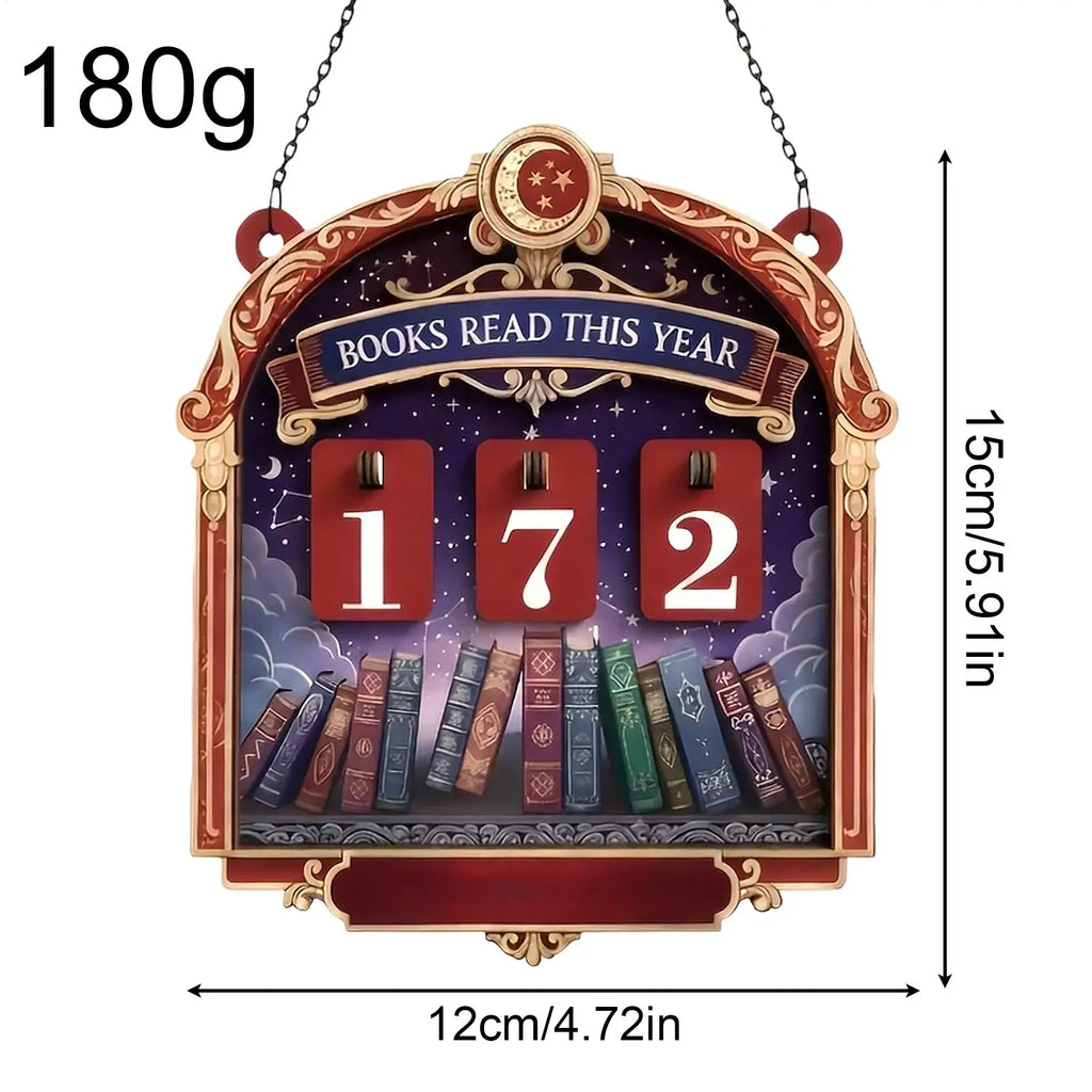 Wooden Books Read Sign Tabletop Decoration 30 Number Plates Reading