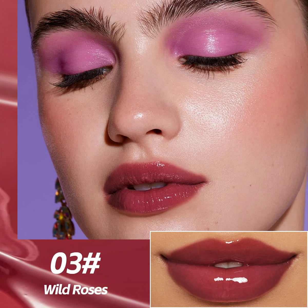 Mirror Lip Gloss Waterproof Moisturizing Lightweight Non Greasy Zpaxo 7075-03