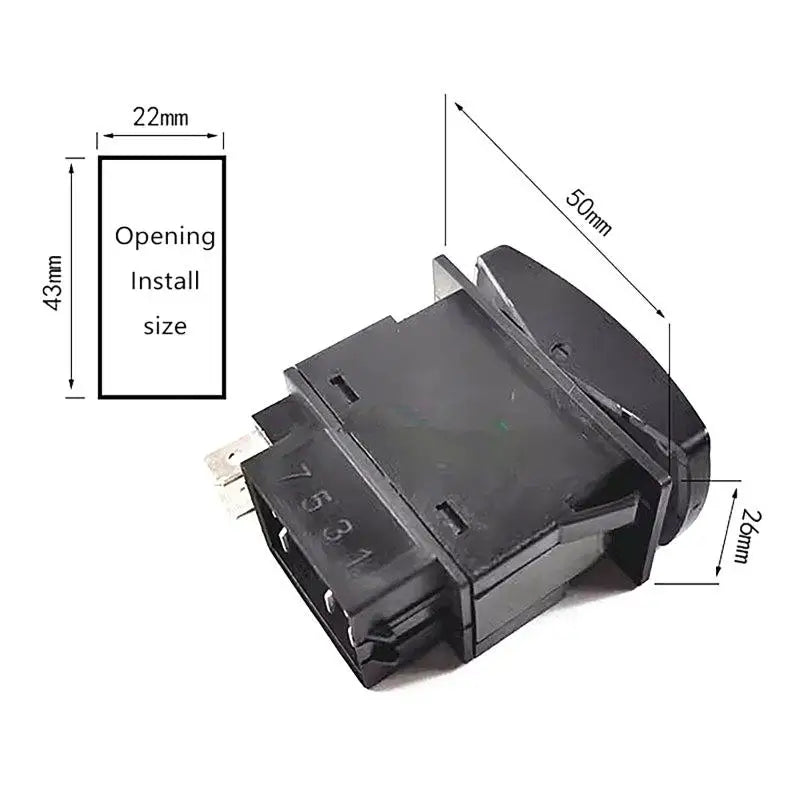 1 2 Golf Cart Forward Reverse Rocker Switch Direction Selector Carts Zpaxo 1PCS