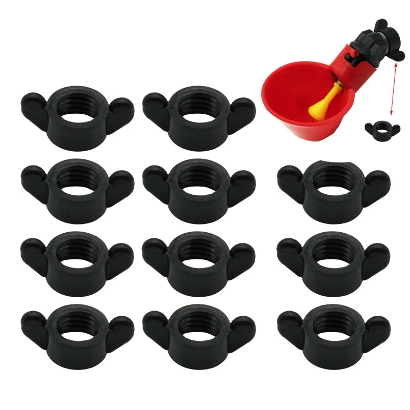 Chicken Bird Water Drinker Screws Automatic Floating Poultry Zpaxo