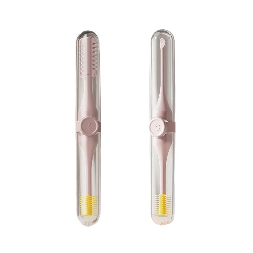 Durable Plastic Nose Hair Trimmer Ear Scoop Dual Head Safe Nosal 360 Zpaxo Pink