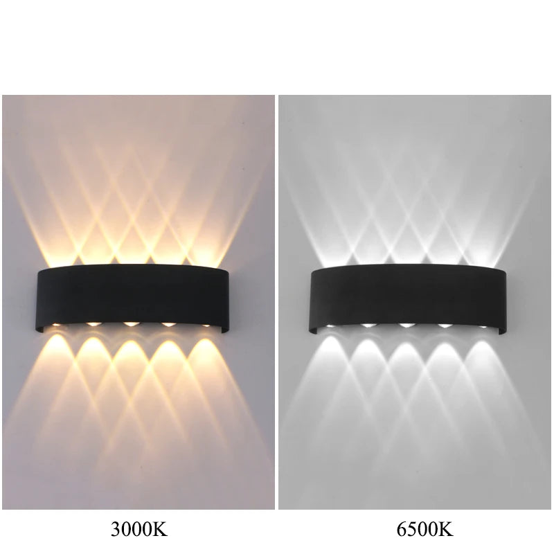 Up Down LED Wall Lamp Waterproof Modern Wall Light for Bedroom Living Room Corridor Balcony Indoor Outdoor Home Decor Lighting Zpaxo