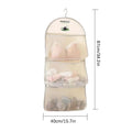 1Pcs Underwear Hanging Storage Bag Household Socks Storage Net Wardrobe Hanging Hook Net Bag Portable Clothing Storage Mesh Bag Zpaxo A3