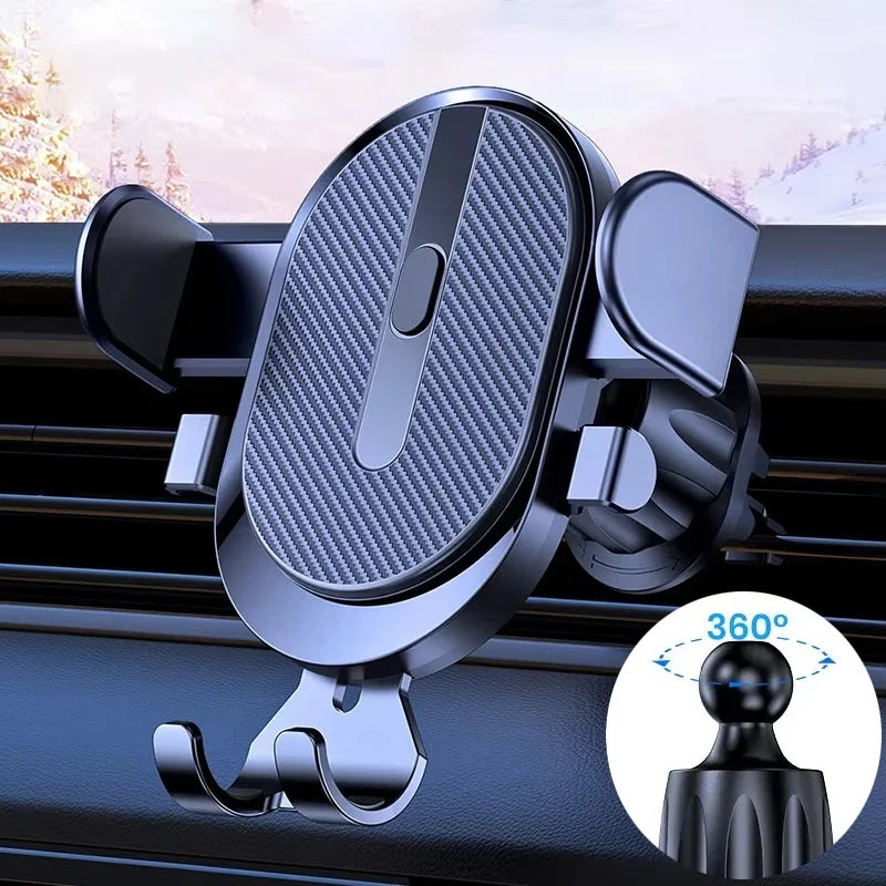 Gravity Phone Holder Car Mobile Mount Stand Air Vent Hook Clip Zpaxo