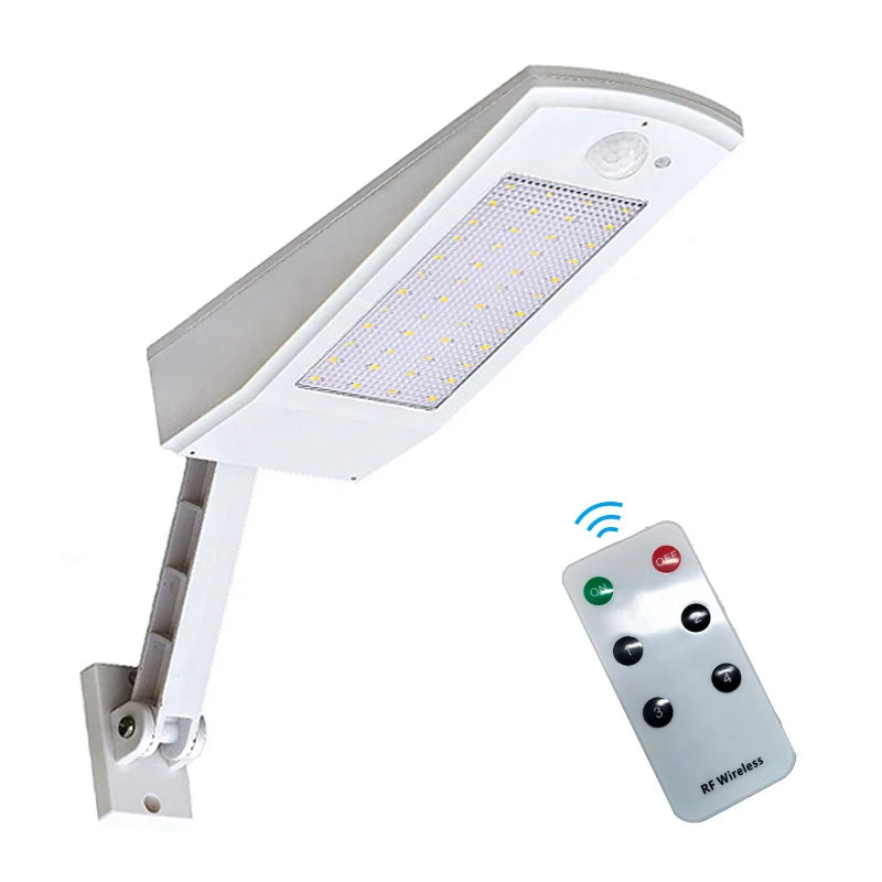 LED Solar Garden Light Outdoor Motion Sensor Waterproof Lamp for Home Indoor Street Garage Fence Wall Lighting Solar Powered Zpaxo white with contro