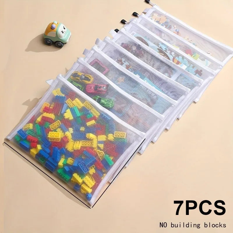 Large-capacity Mesh Storage Bags Multi-functional Transparent
