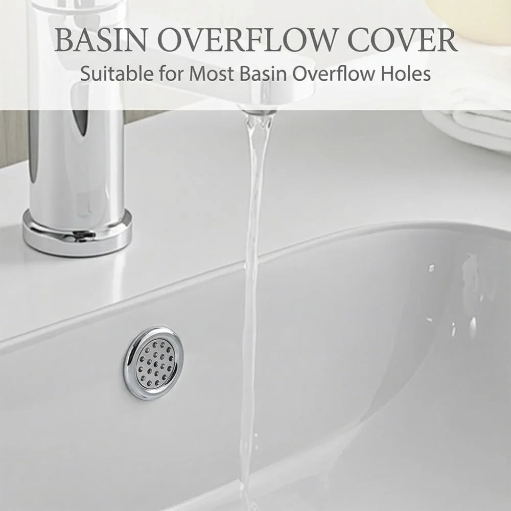 Sink Overflow Hole Cover Rings – Electroplated Basin Trim Caps