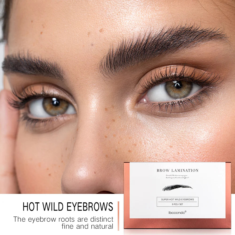 Pro Brow Lift Perming Eyebrow Lifting Brow Lamination Kit with Cling Film Nutrition Keratin Perming Lotion for Home Use Zpaxo