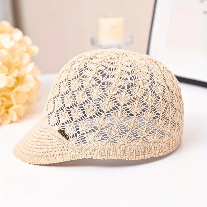 Hollowed-out Breathable Baseball Hat Soft Silky Niche Design