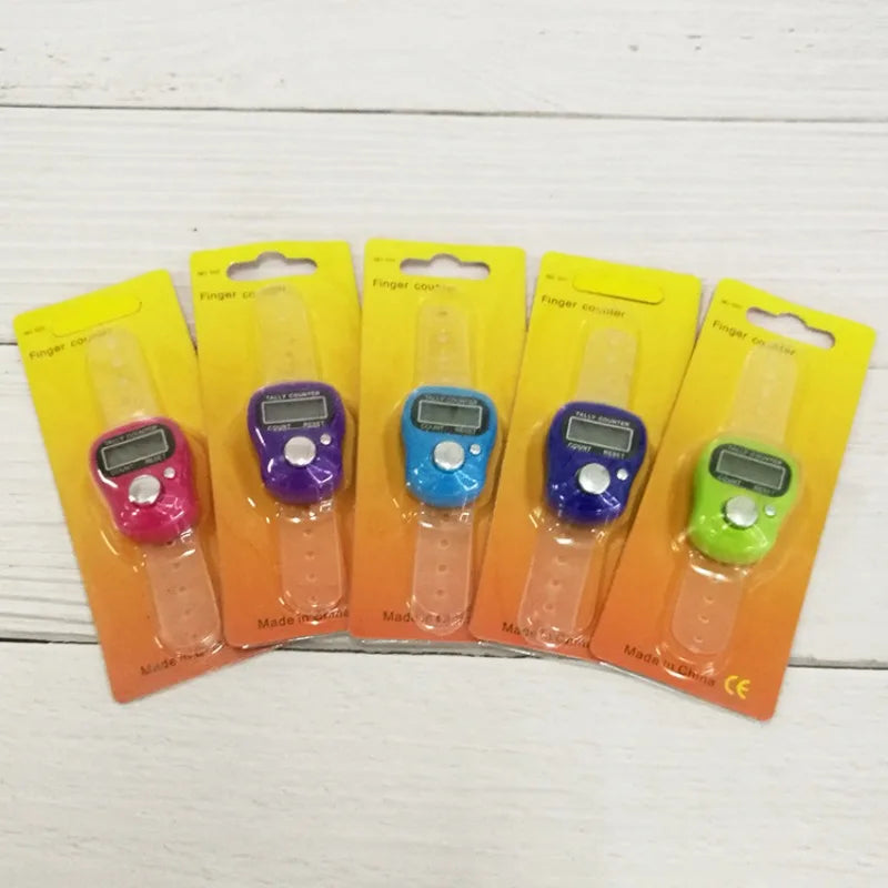 1PCS Mini Point Marker and Row Finger Meter LCD Electronic Digital Tally Counter for Sewing Knitting Weave Tool Zpaxo